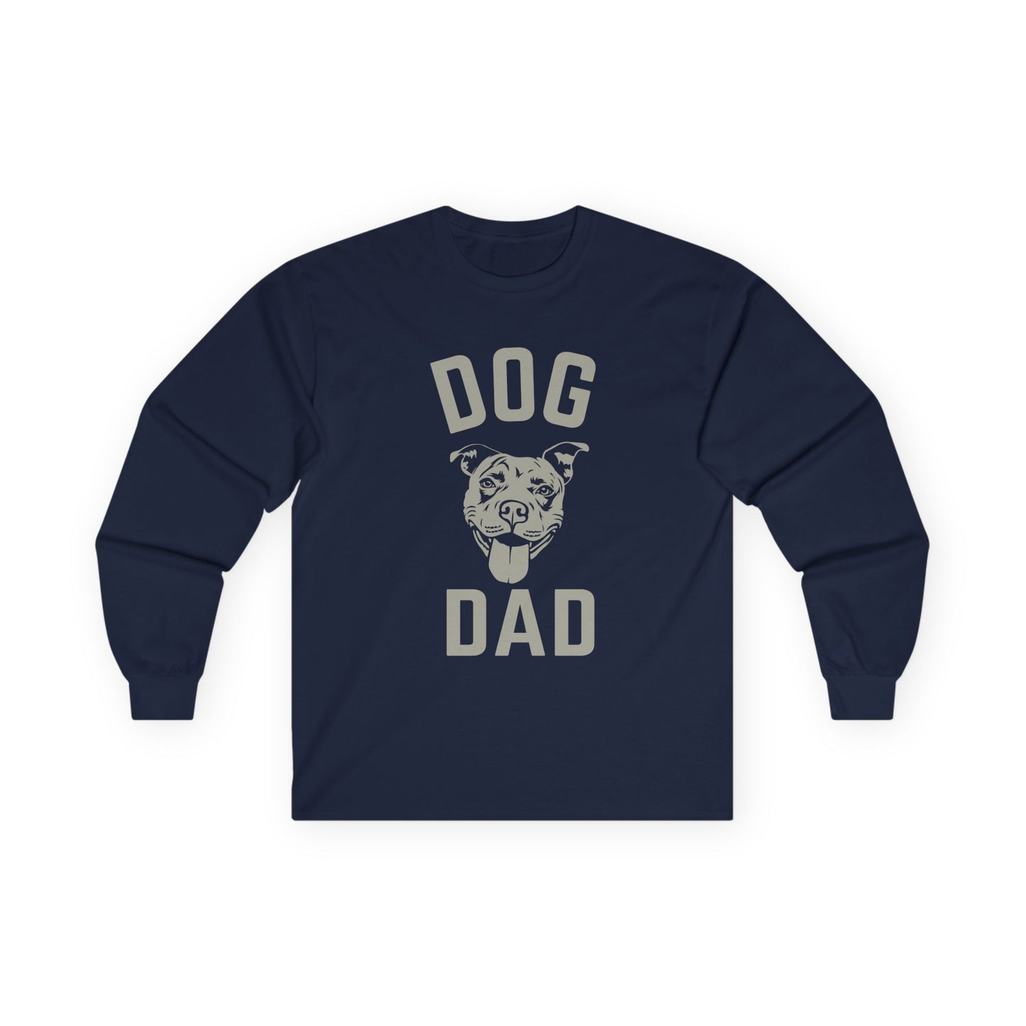 Long Sleeve Tee Dog Dad Design