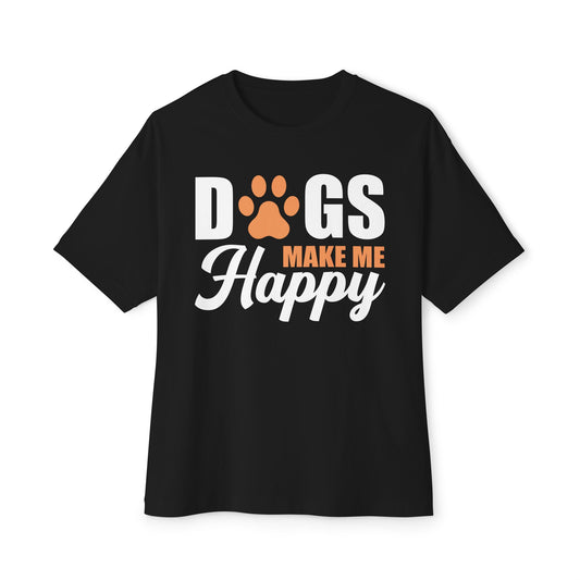 Dog Lover Tee - Dogs Make Me Happy Girls Short Sleeve Tee