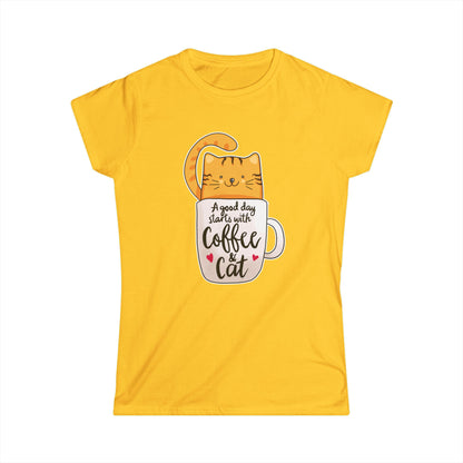 A Good Day Starts With Coffee And Cat