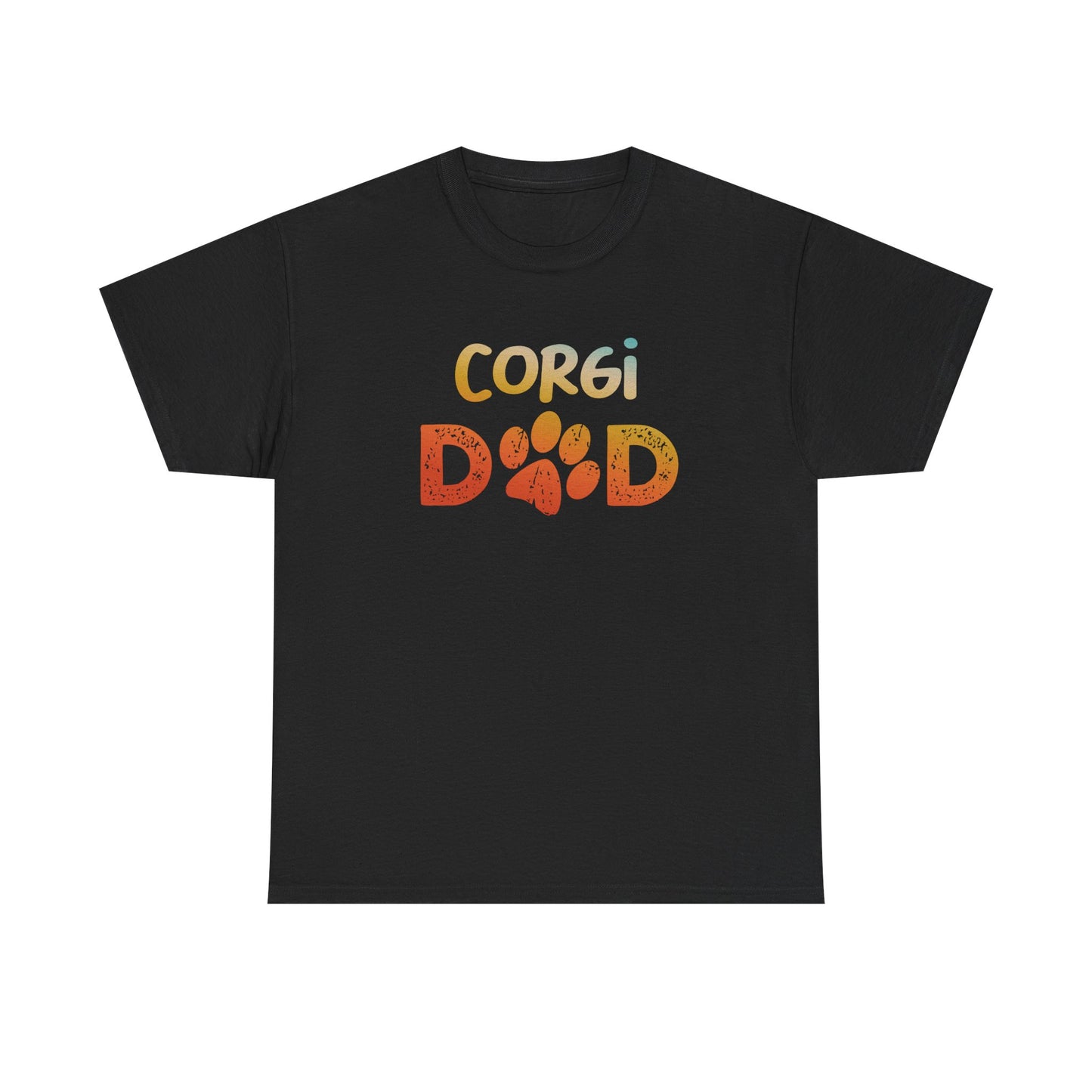 Corgi Dad Cotton Tee, Pet Lover T-Shirt, Dog Dad Gift