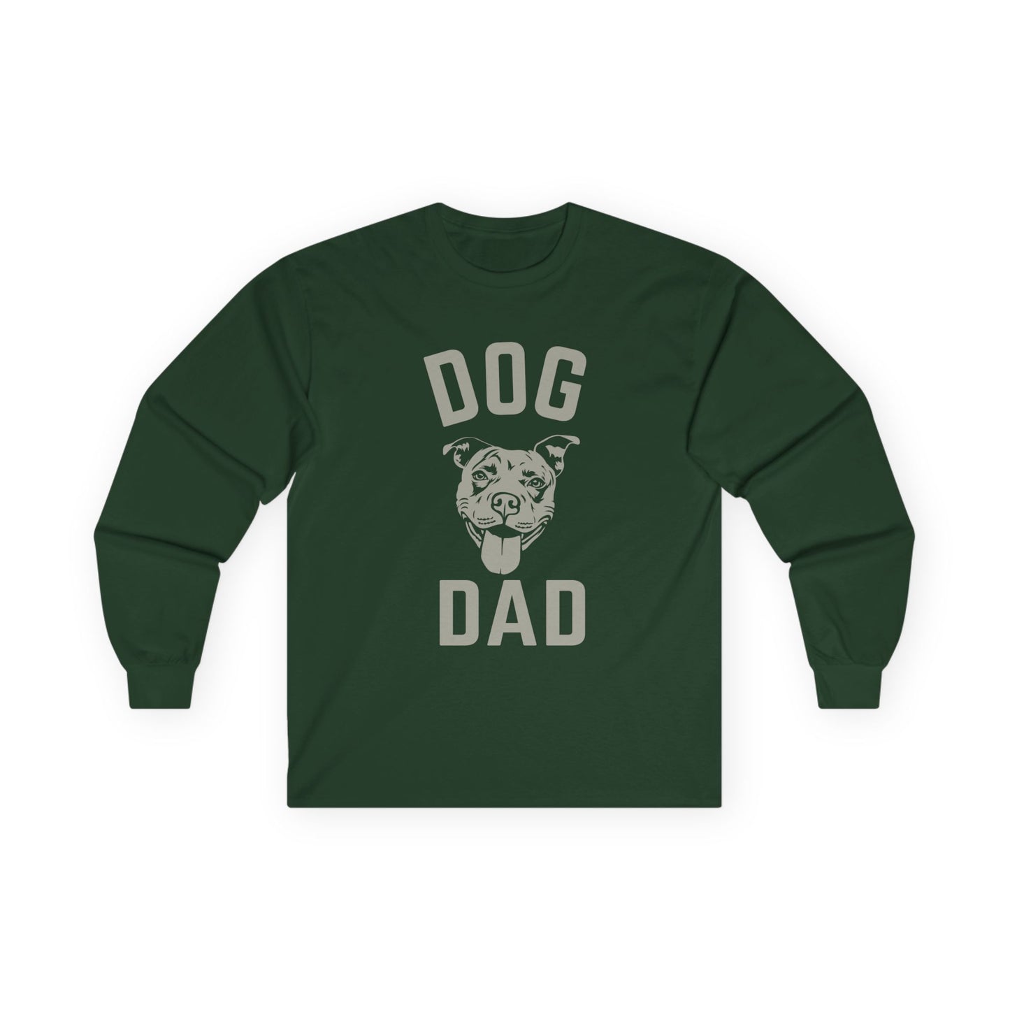 Long Sleeve Tee Dog Dad Design