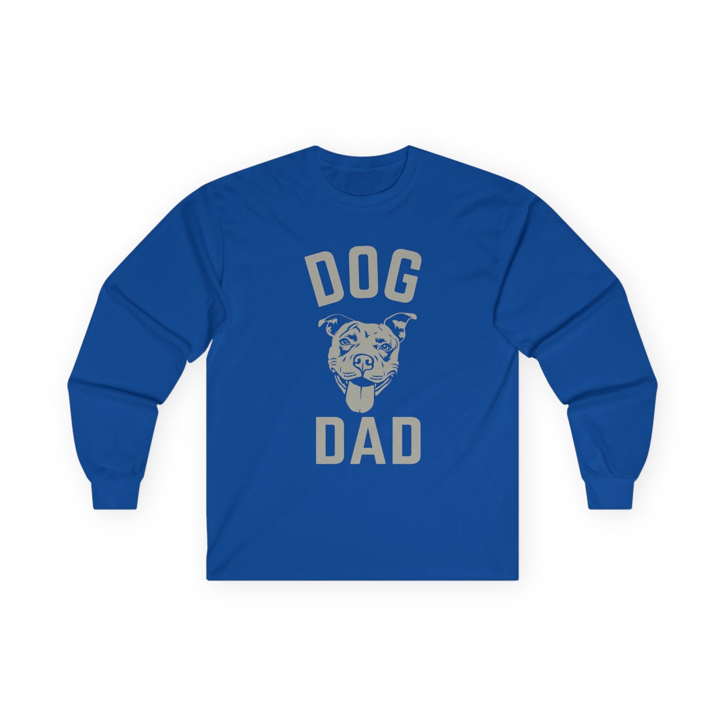 Long Sleeve Tee Dog Dad Design