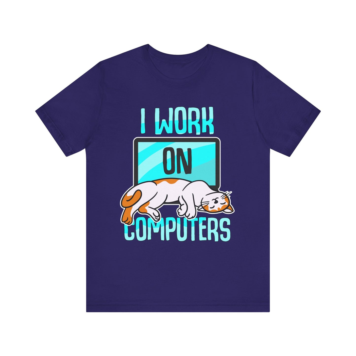 Women's Tee-I Work On Computers  Design