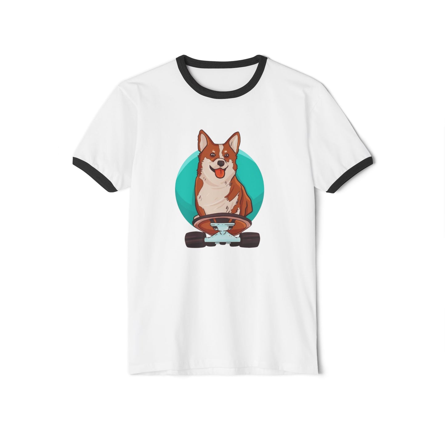 Corgi Racing Unisex Cotton Ringer T-Shirt