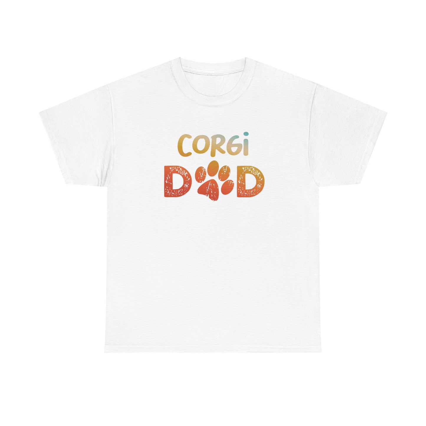 Corgi Dad Cotton Tee, Pet Lover T-Shirt, Dog Dad Gift