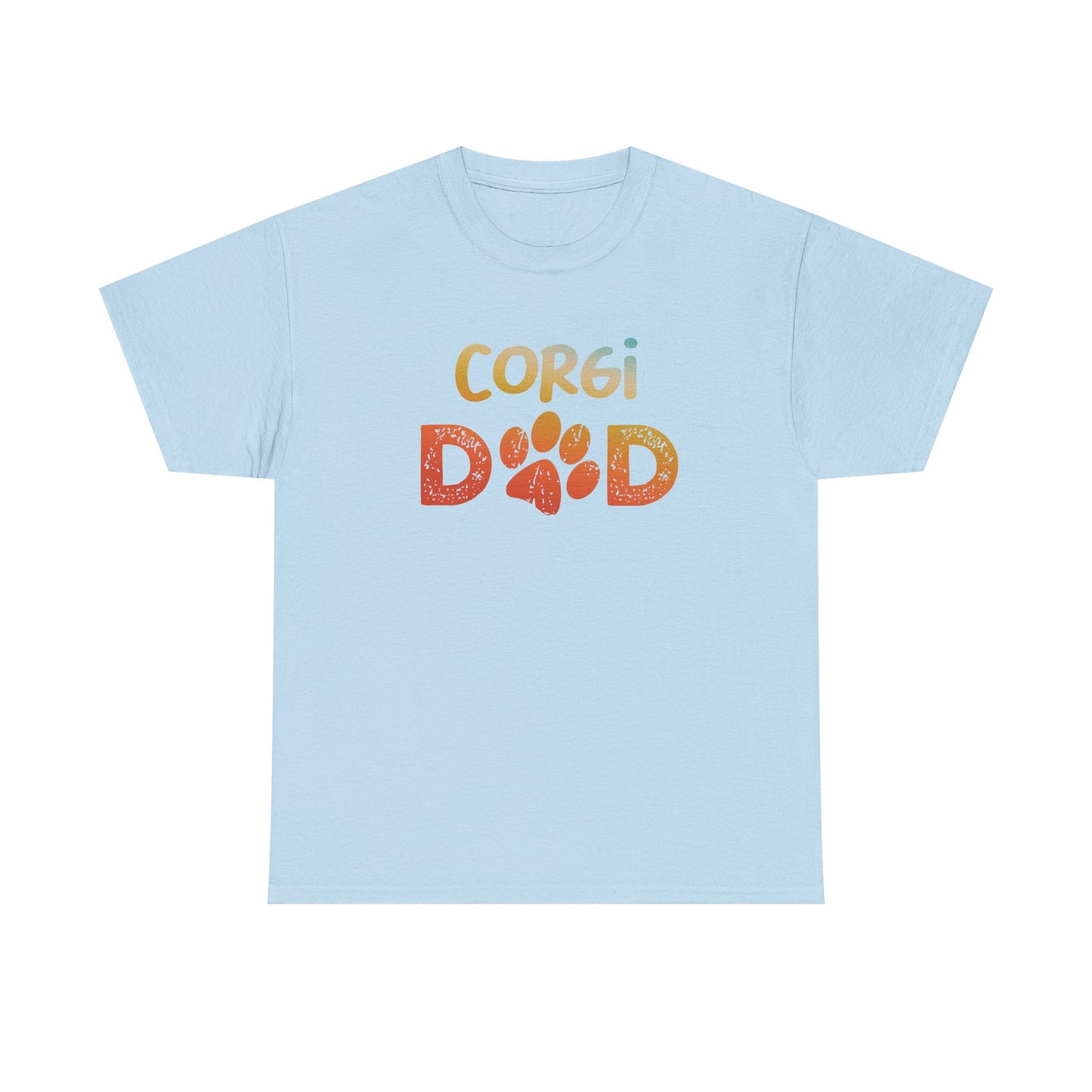 Corgi Dad Cotton Tee, Pet Lover T-Shirt, Dog Dad Gift