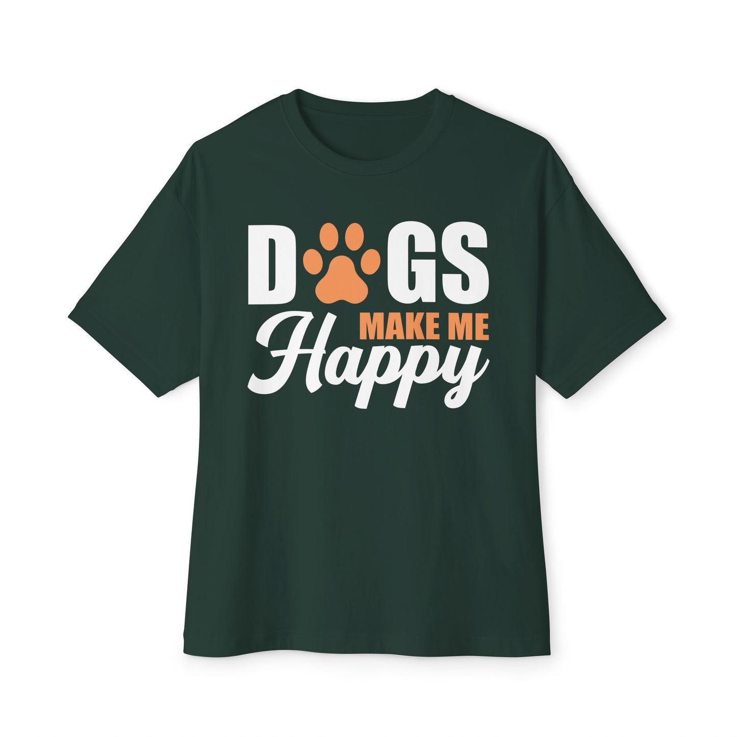 Dog Lover Tee - Dogs Make Me Happy Girls Short Sleeve Tee